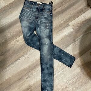 Abercrombie super skinny jeans super high waisted​​​